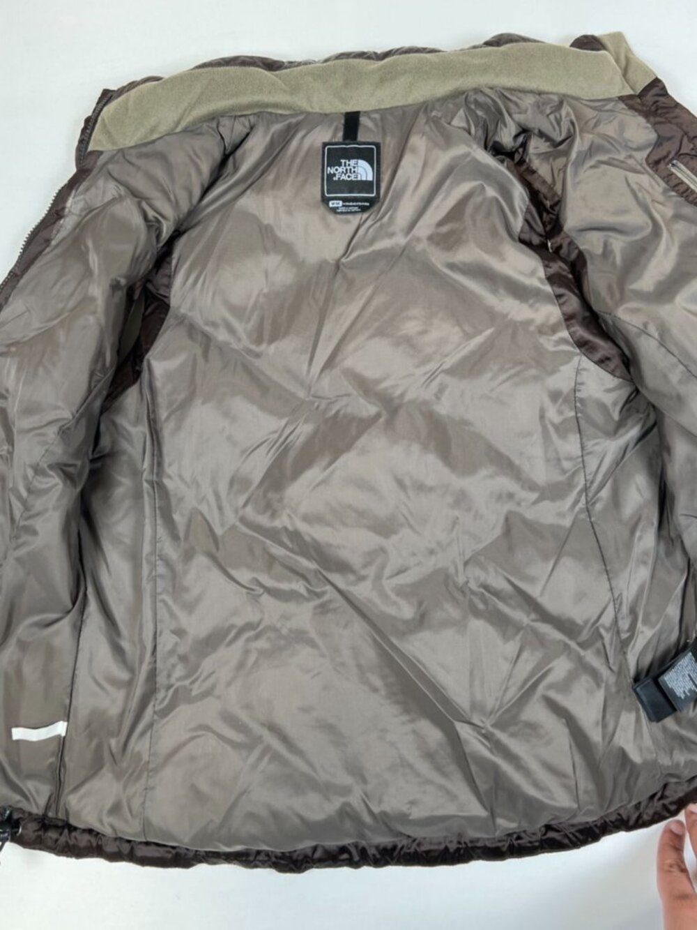 The North Face Women M Brown 550-Down Puffer Vest Diamond Quilted Aconcagua - Picture 5 of 12